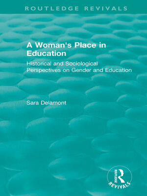cover image of A Woman's Place in Education (1996)